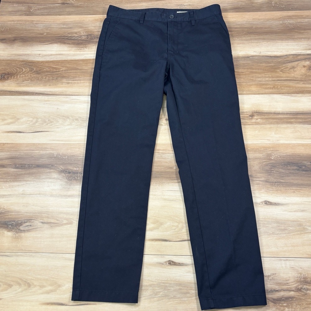 Outerknown Chino Pants Mens 32 Ambassador Organic Cotton Slim Fit Black Classic